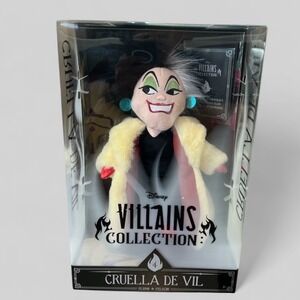 Disney Villains Cruella De Vil Plush‎ Doll Limited Release Collector Edition